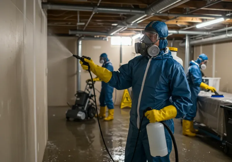 Basement Sanitization and Antimicrobial Treatment process in Morro Bay, CA